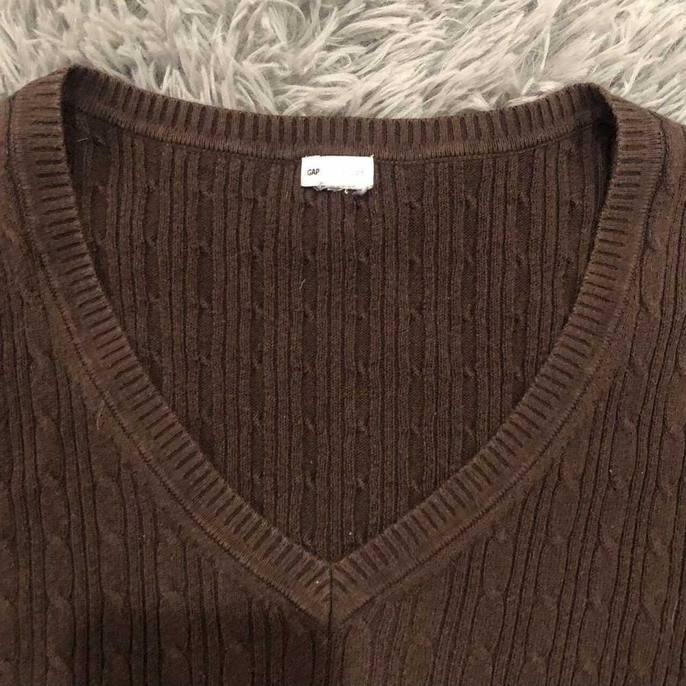 Gap Vintage Gap Brown Knit Top - image 2