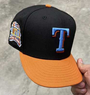 New Era 59Fifty Black Dome Texas Rangers 40th Anniversary Patch Hat - – Hat  Club
