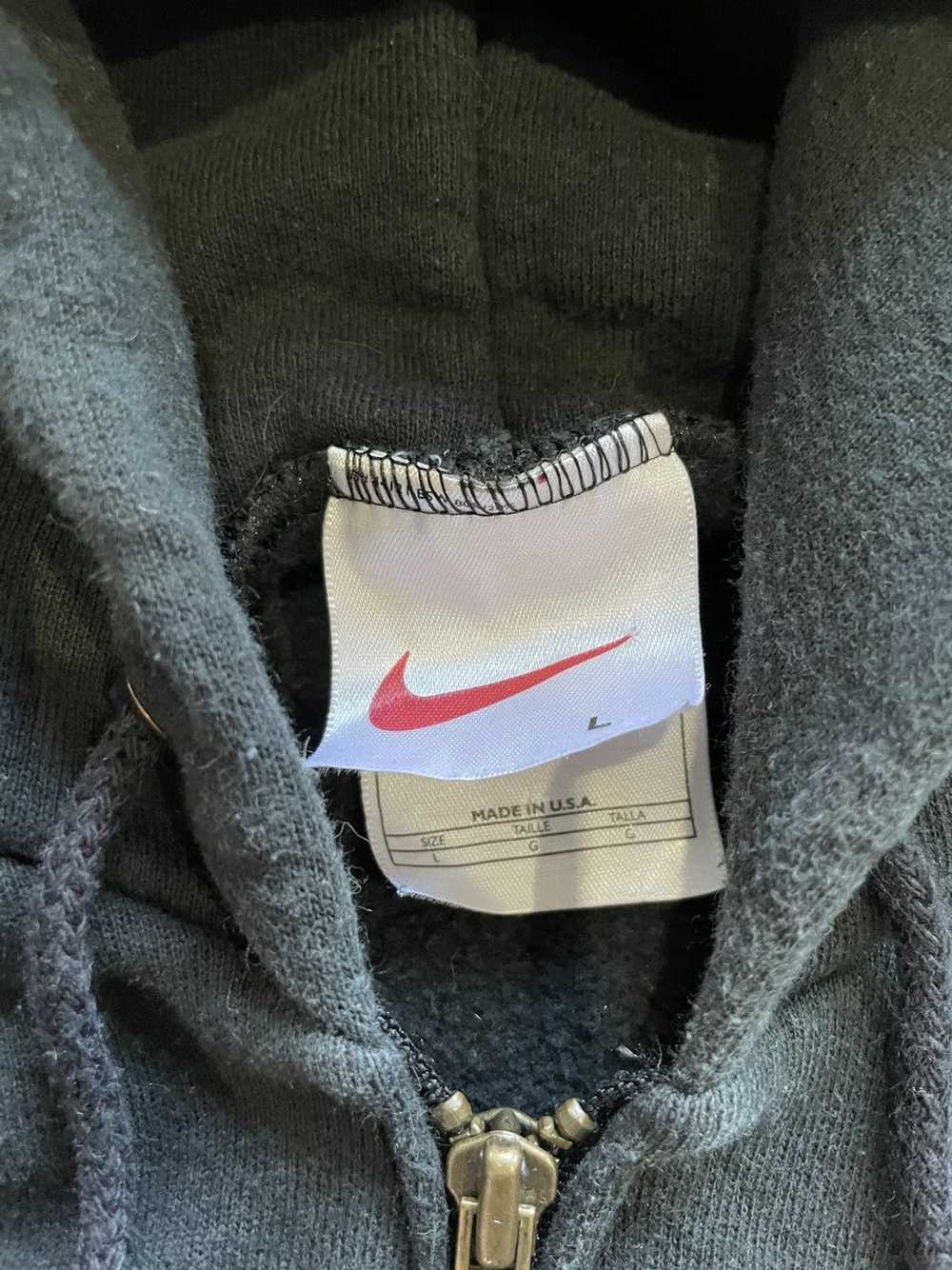 Nike × Vintage Zip Hoodie Sweatshirt Mini Swoosh … - image 3