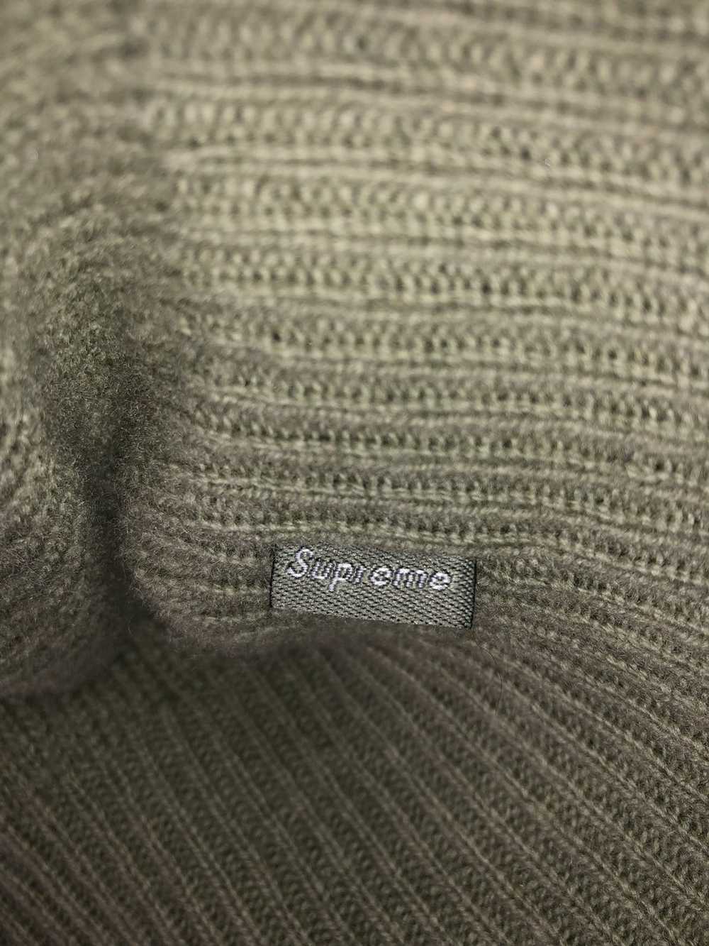 Supreme Supreme Stone Washed Sweater Olive Sz M - image 4