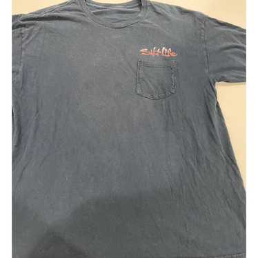 Salt Life “Live Salty” Short Sleeve Fishing Gear T-Shirt Sz Large Orange  GUC!