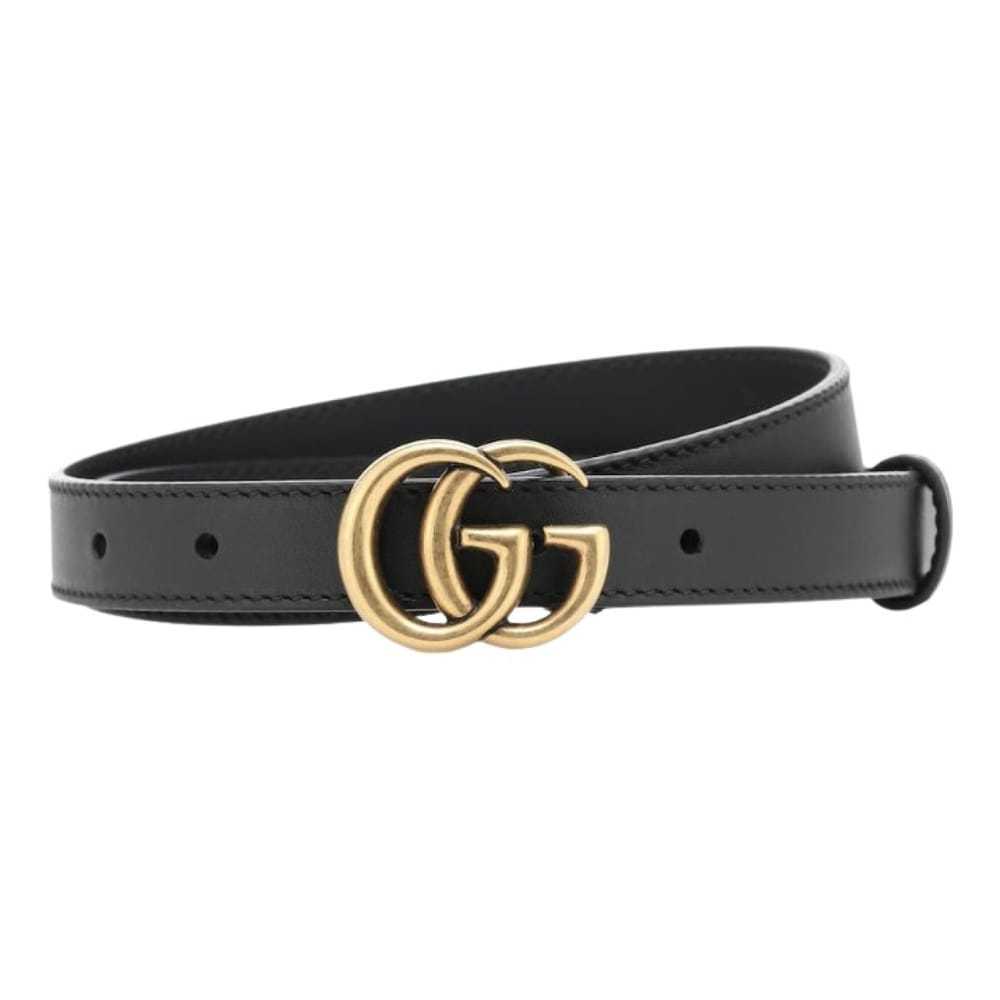 Gucci Gg Buckle leather belt - image 1