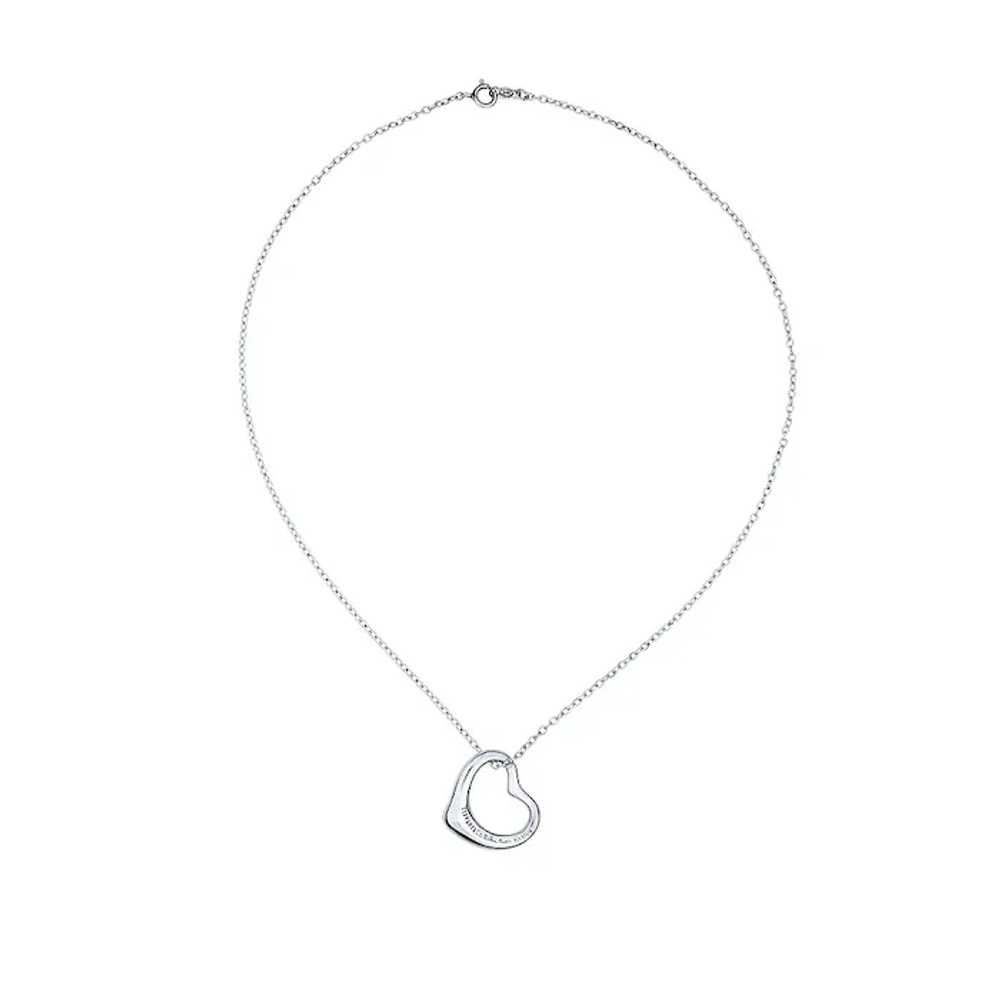 Tiffany & Co. Elsa Peretti Sterling Silver Open H… - image 3