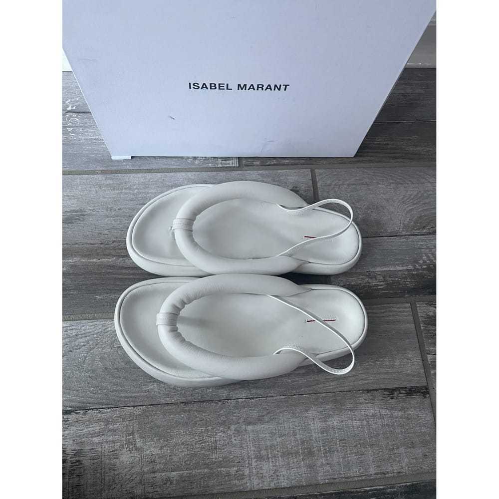 Isabel Marant Leather flip flops - image 10