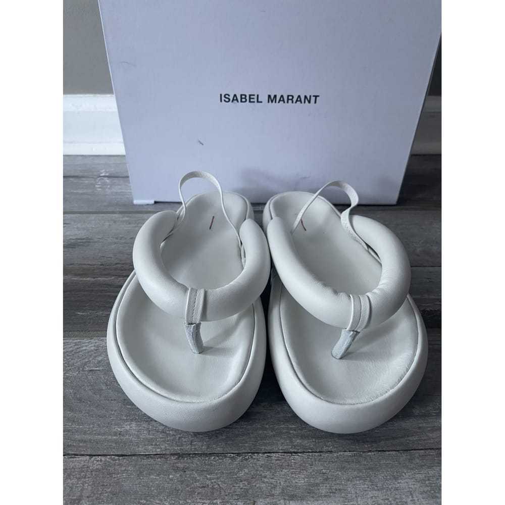 Isabel Marant Leather flip flops - image 4