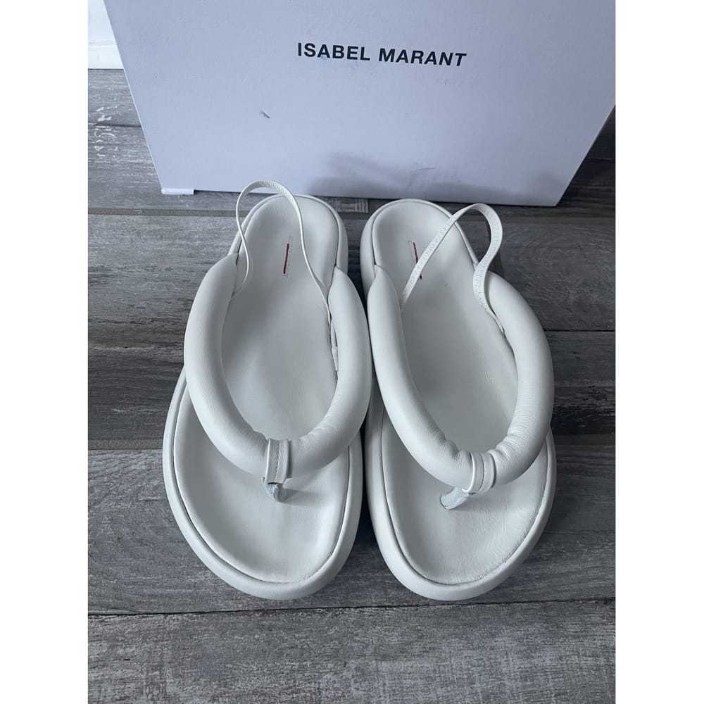 Isabel Marant Leather flip flops - image 5
