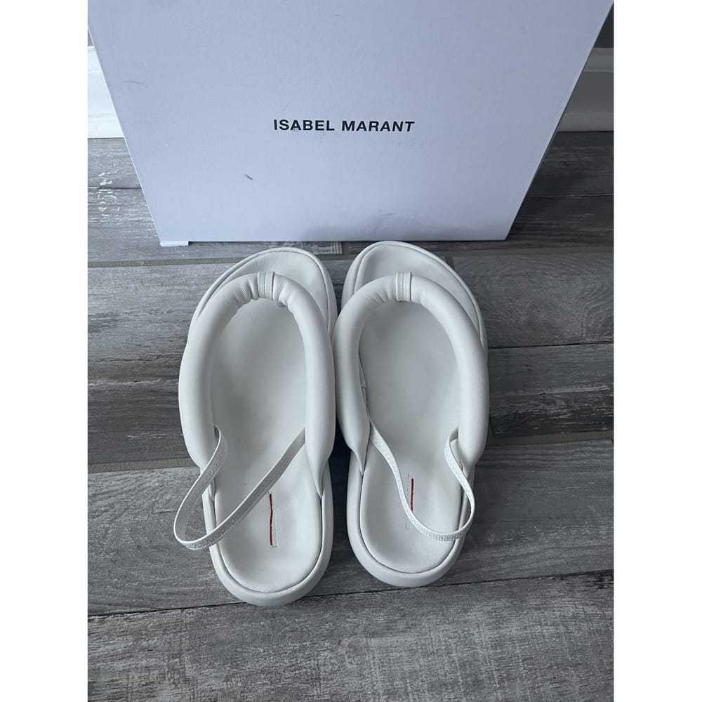 Isabel Marant Leather flip flops - image 8