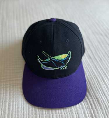 MLB Tampa Bay Devil Rays Vintage Strapback Hat Cap Bl… - Gem