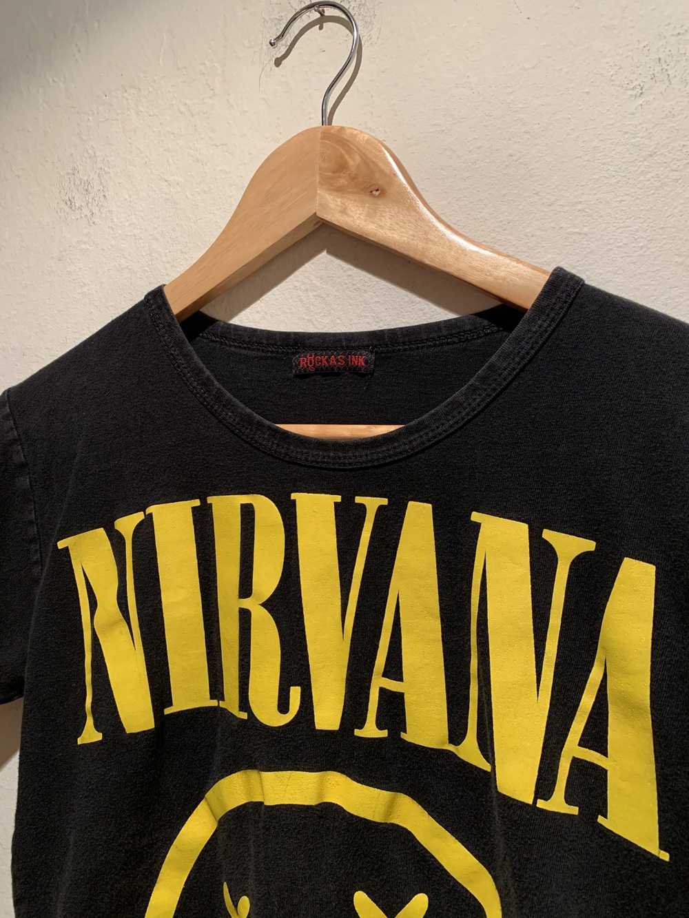 Band Tees × Nirvana × Rare *RARE* Vintage Rockas … - image 2