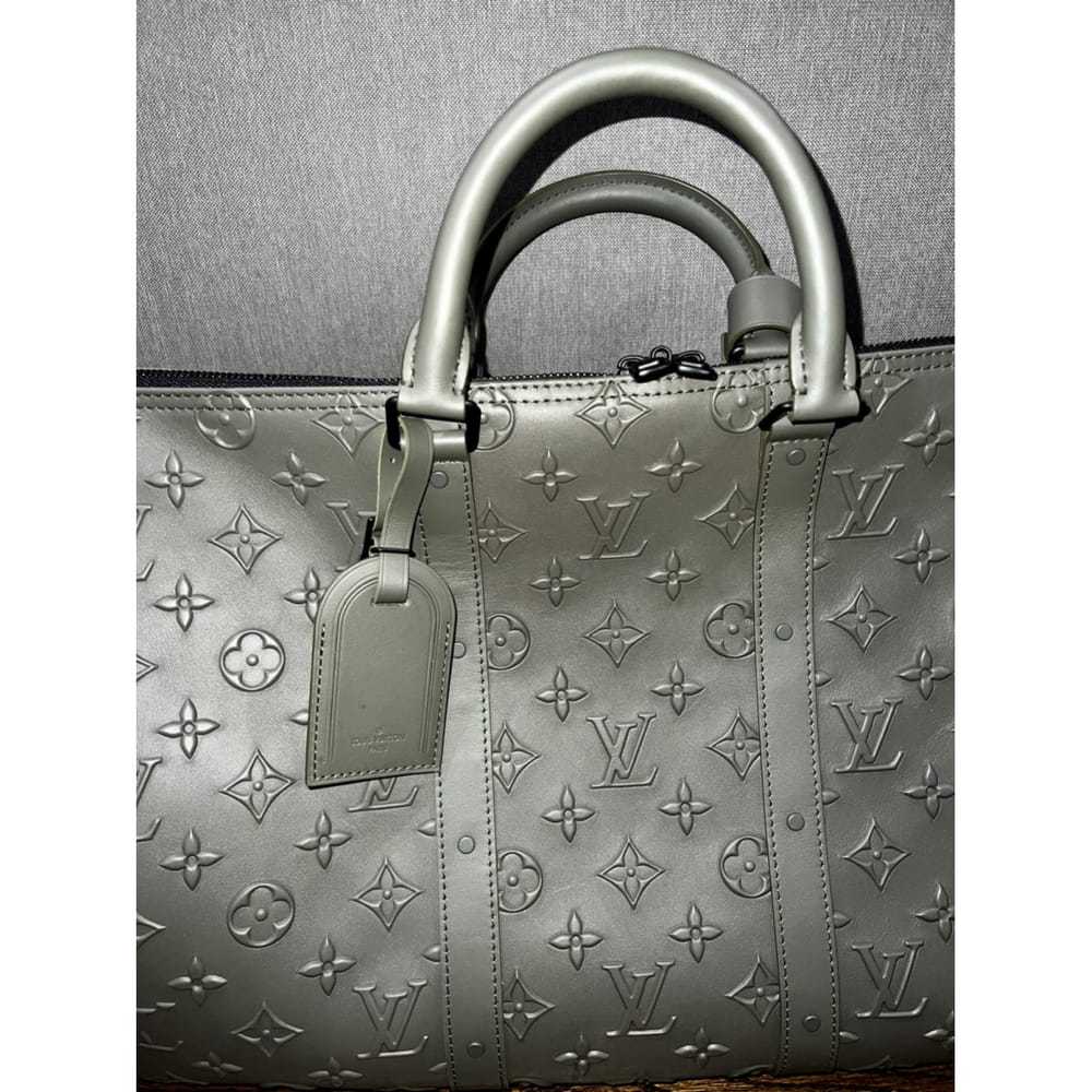 Louis Vuitton Keepall leather travel bag - image 3