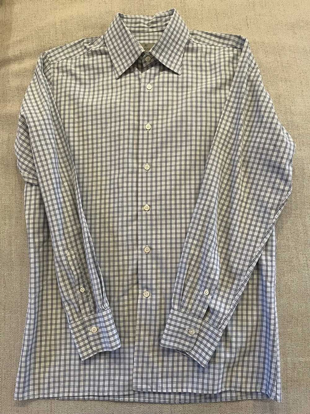 Canali Double Grid Check Shirt - image 4