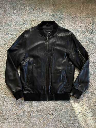 faux leather star bomber - Gem