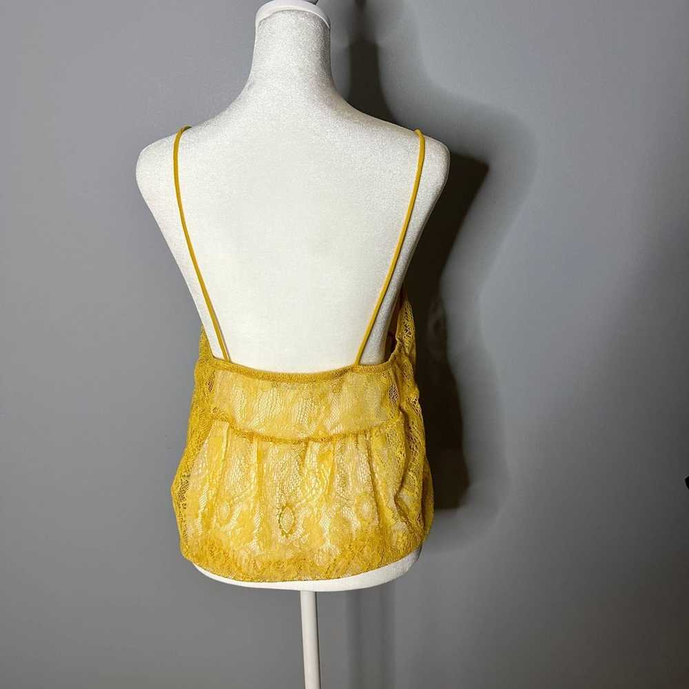 Zara Zara W/B Collection Yellow Lace Cami Size La… - image 4