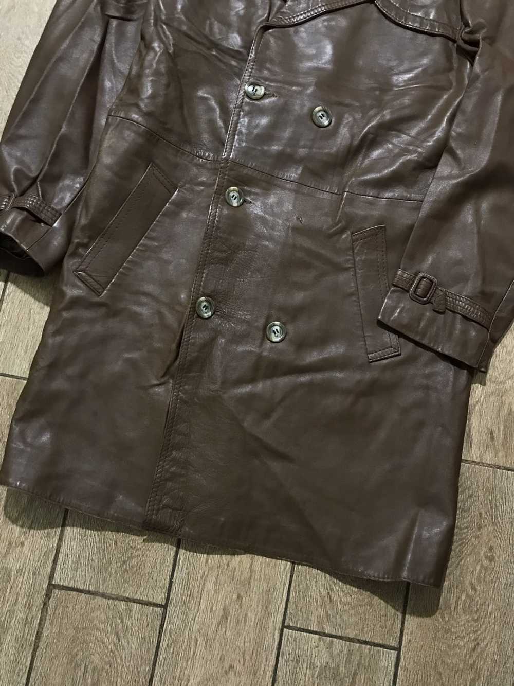 Genuine Leather × Leather Jacket × Vintage Brown … - image 5