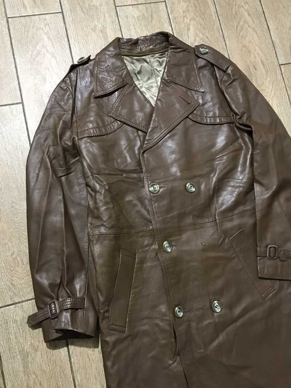 Genuine Leather × Leather Jacket × Vintage Brown … - image 6