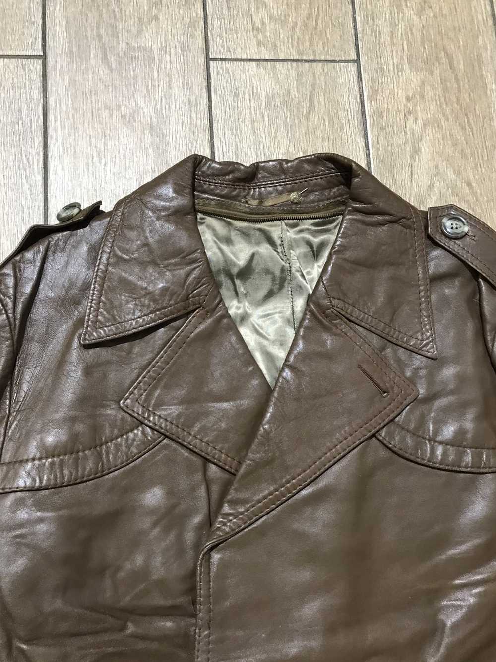 Genuine Leather × Leather Jacket × Vintage Brown … - image 7