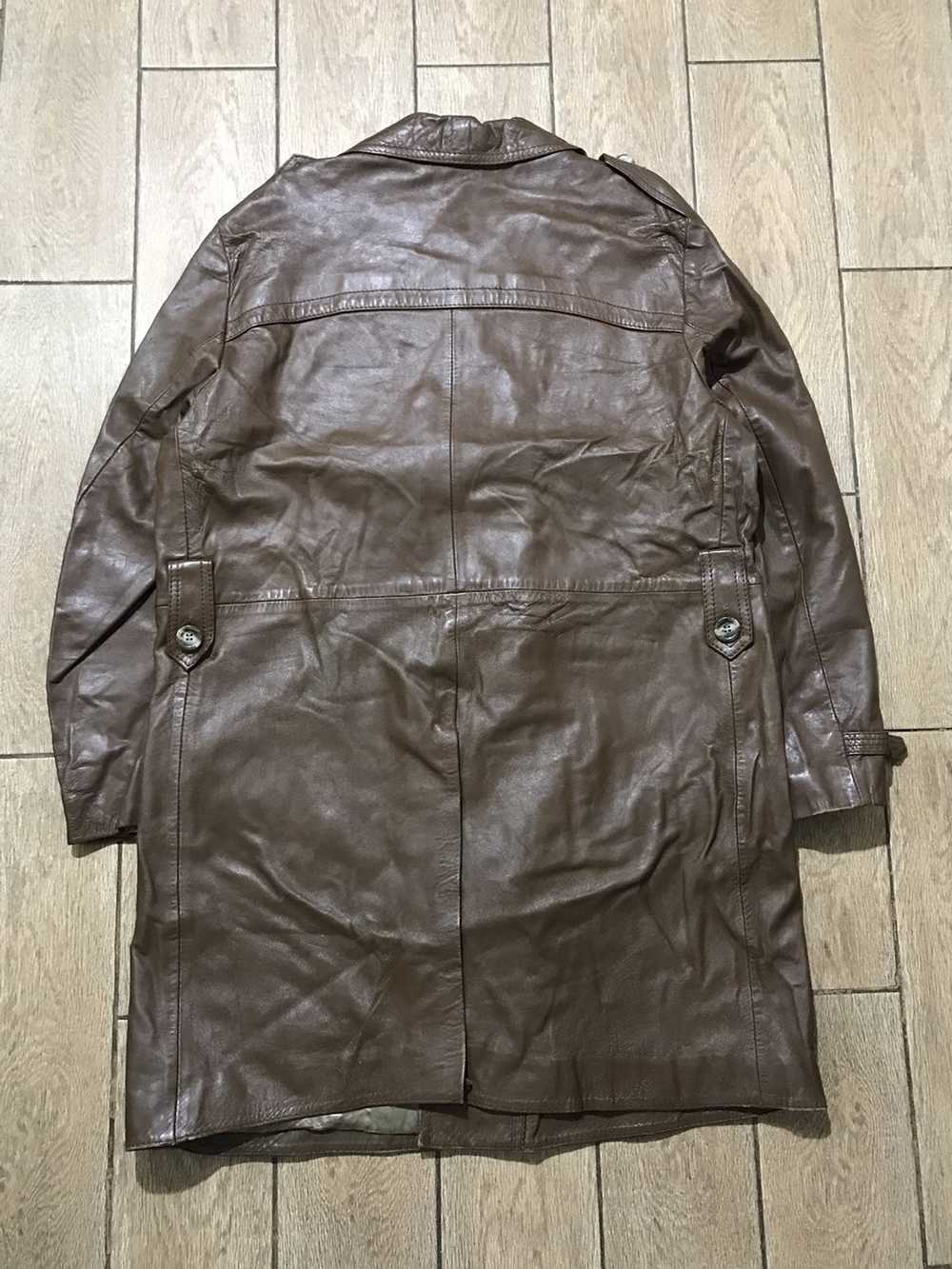 Genuine Leather × Leather Jacket × Vintage Brown … - image 8