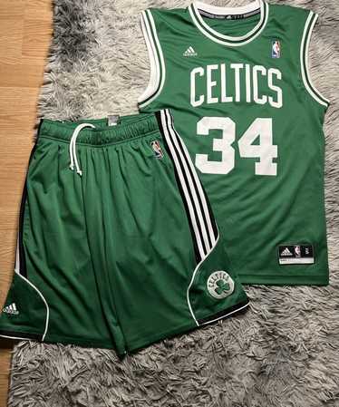 Paul Pierce 34 Boston Celtic 1914-15 Size XL Yellow Green VTG 