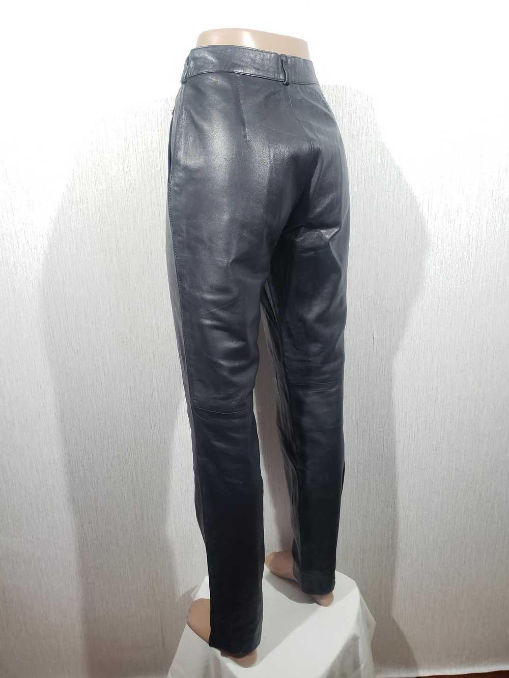 Levi's × Vintage Stylish men's black leather pant… - image 5