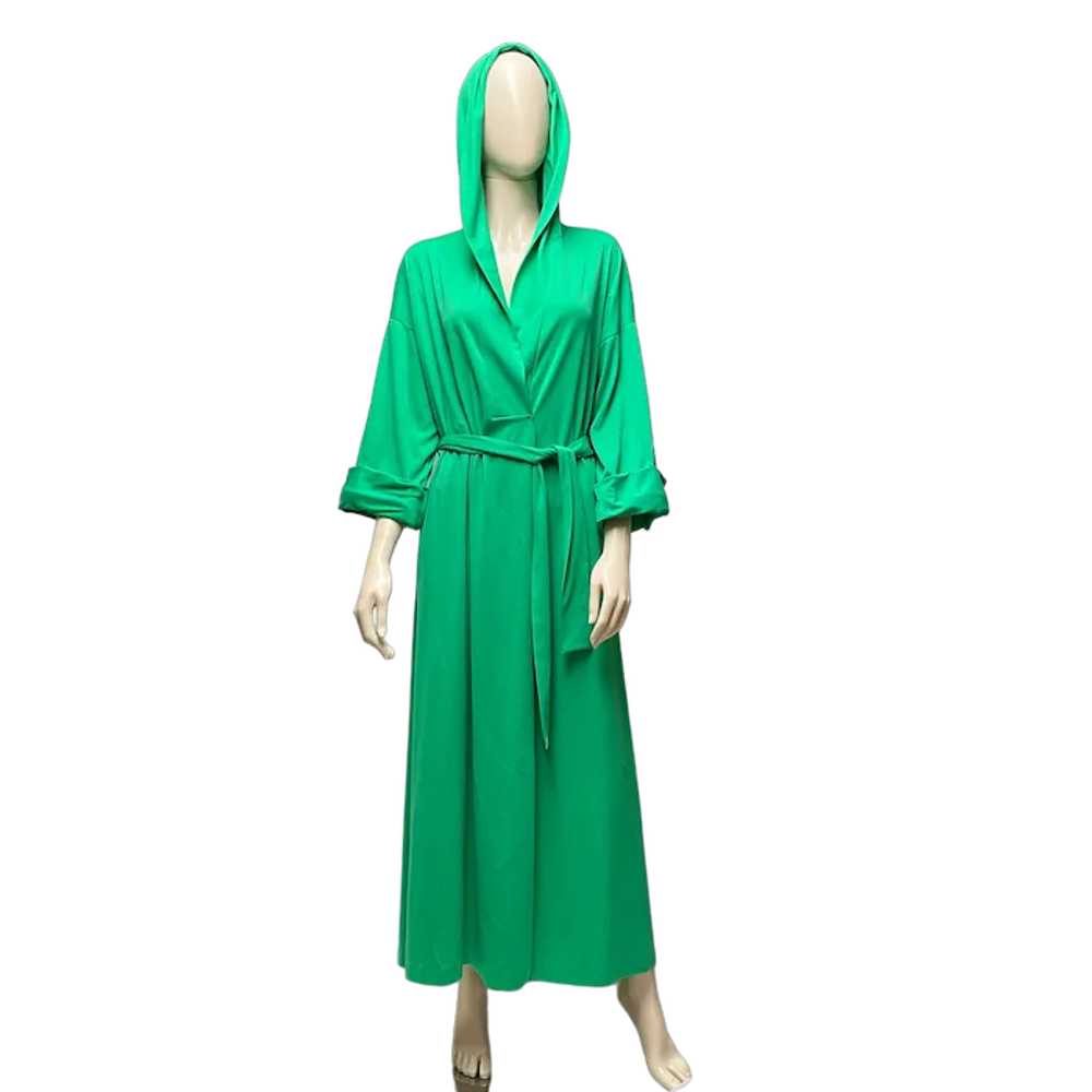 Loungewear by Gossard Hooded Robe Apple Green - image 3