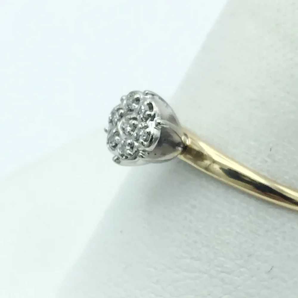 10K Diamond Cluster Ring - image 2