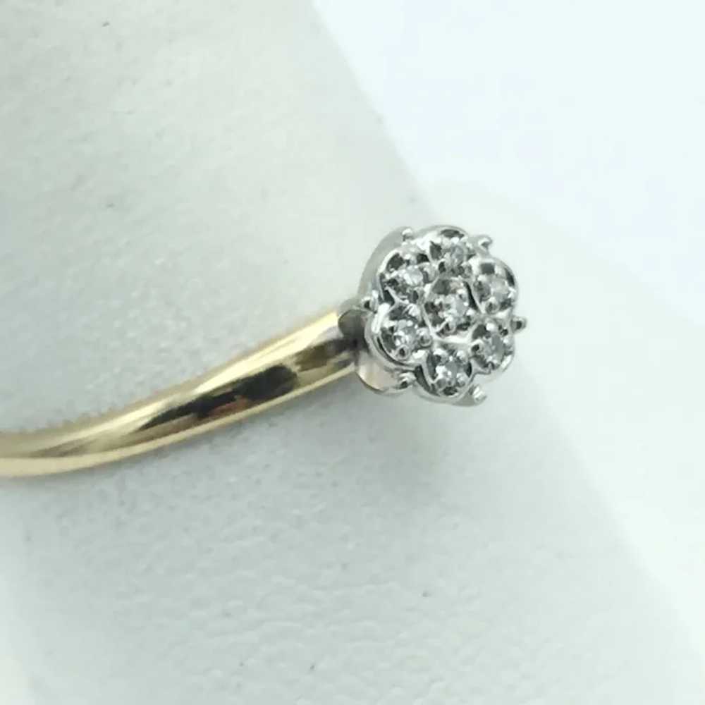 10K Diamond Cluster Ring - image 3