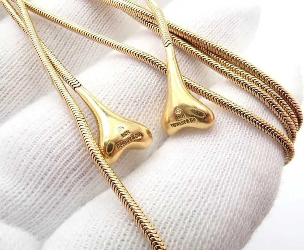 Authentic! Vintage Tiffany & Co 18k Yellow Gold 4… - image 8