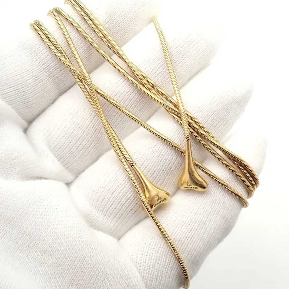 Authentic! Vintage Tiffany & Co 18k Yellow Gold 4… - image 9