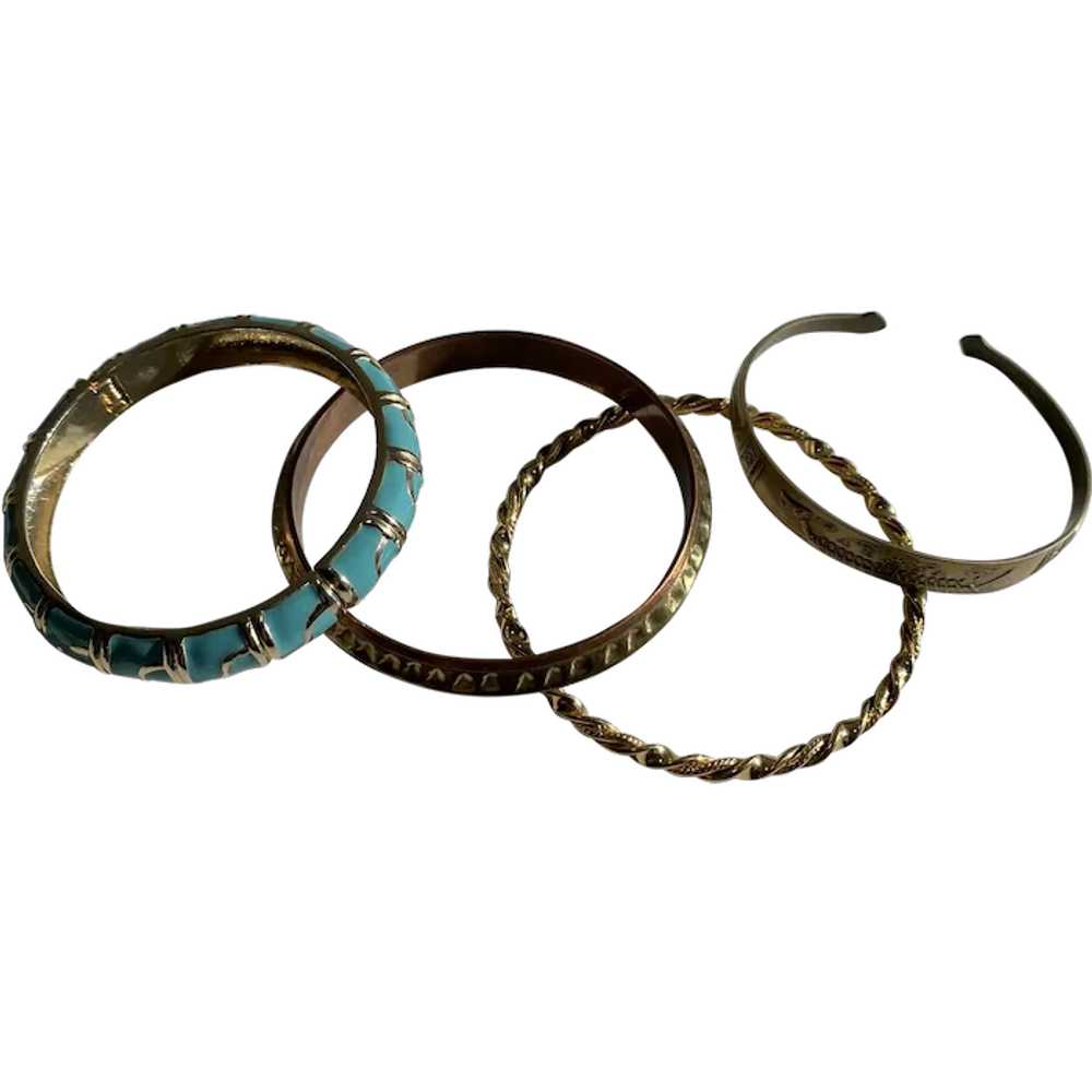 Collection of Vintage Bracelets  Four Piece Inclu… - image 1