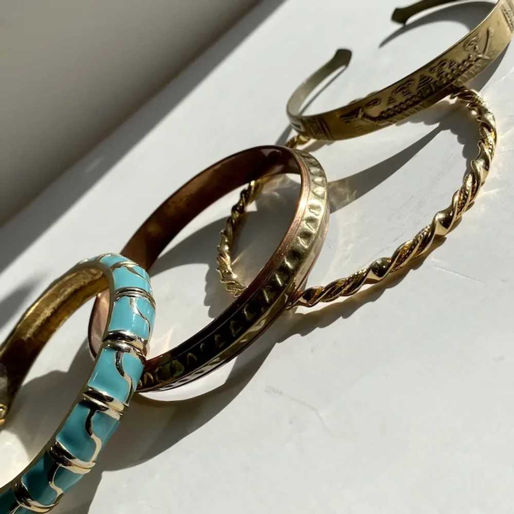 Collection of Vintage Bracelets  Four Piece Inclu… - image 3