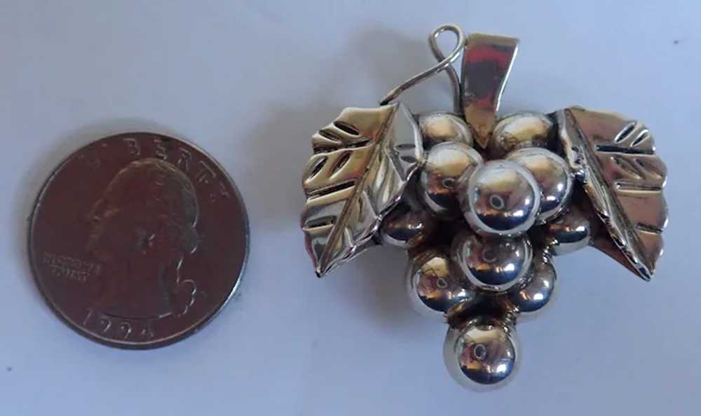 *Vintage Taxco Mexico Sterling Bunches Of Grapes … - image 3