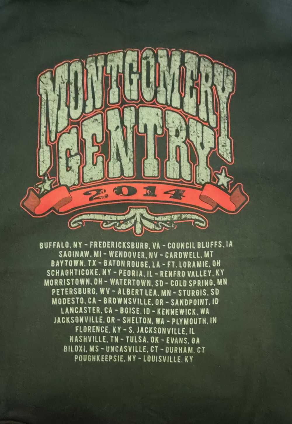 Band Tees × Vintage Montgomery Gentry 2013 Tour T… - image 3