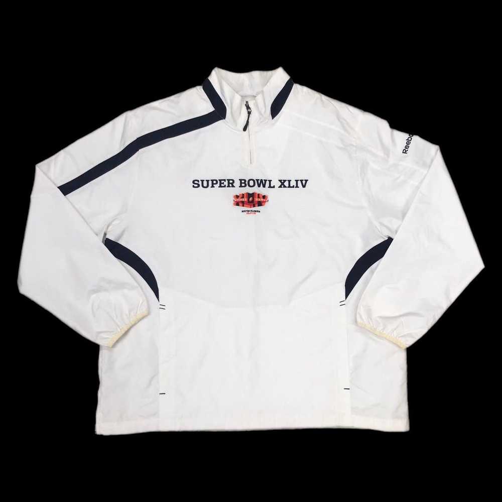 NFL Super Bowl XLIV Reebok Half-Zip Pullover Wind… - image 1