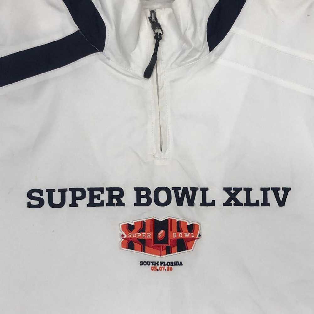 NFL Super Bowl XLIV Reebok Half-Zip Pullover Wind… - image 3