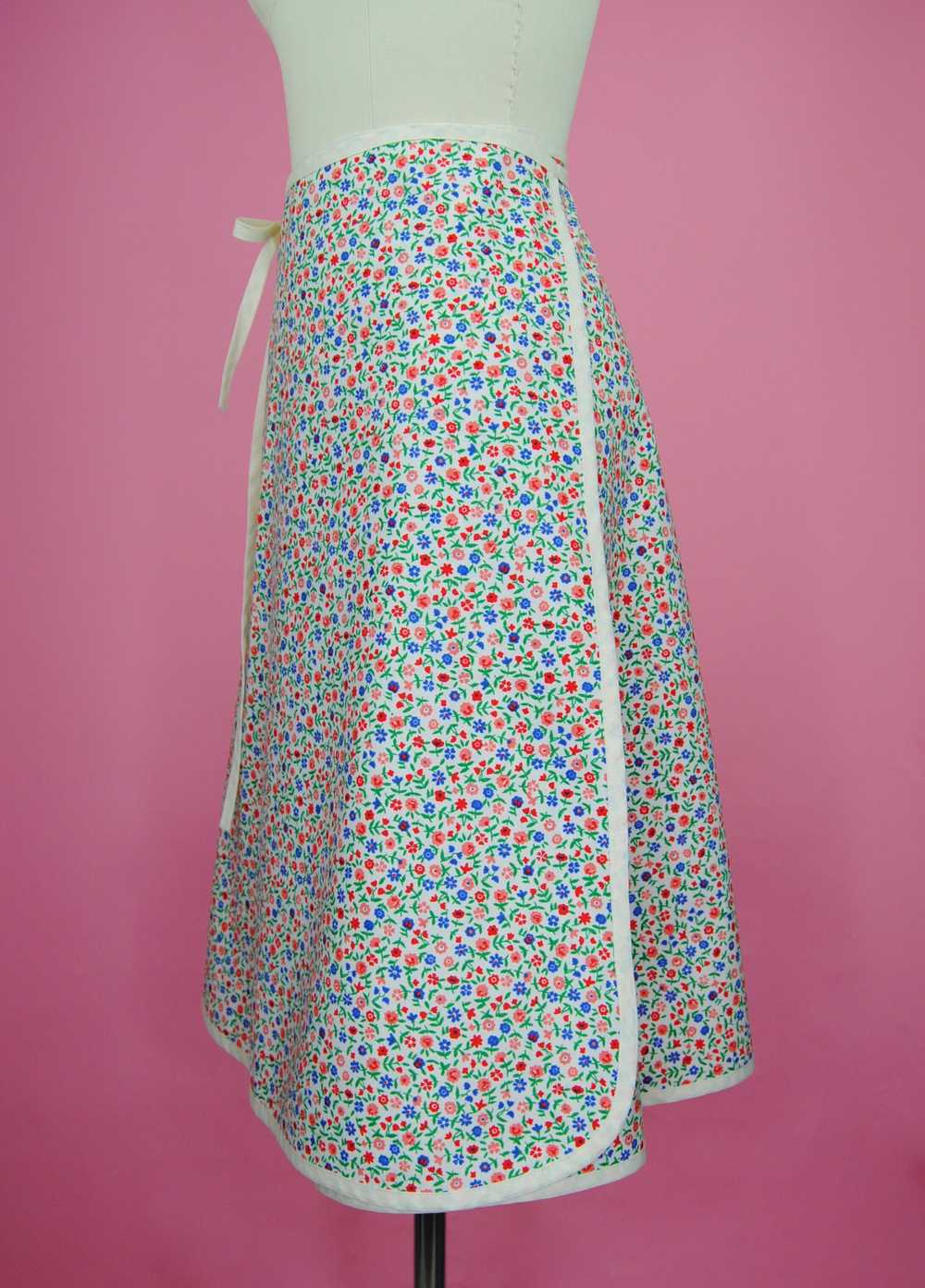 1970s Vintage Wrap Skirt - Open Size - image 8