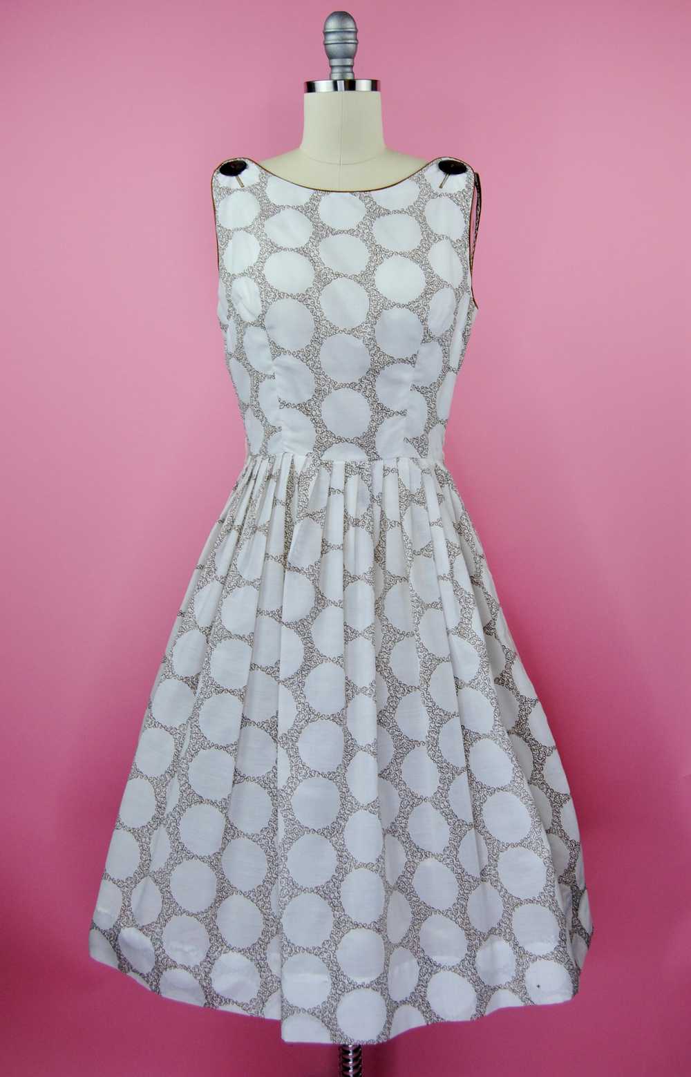 1950s Vintage Betty Barclay Summer Dress - S - image 1