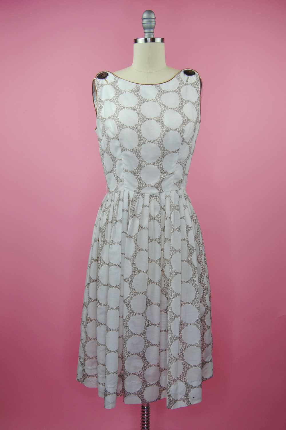 1950s Vintage Betty Barclay Summer Dress - S - image 3