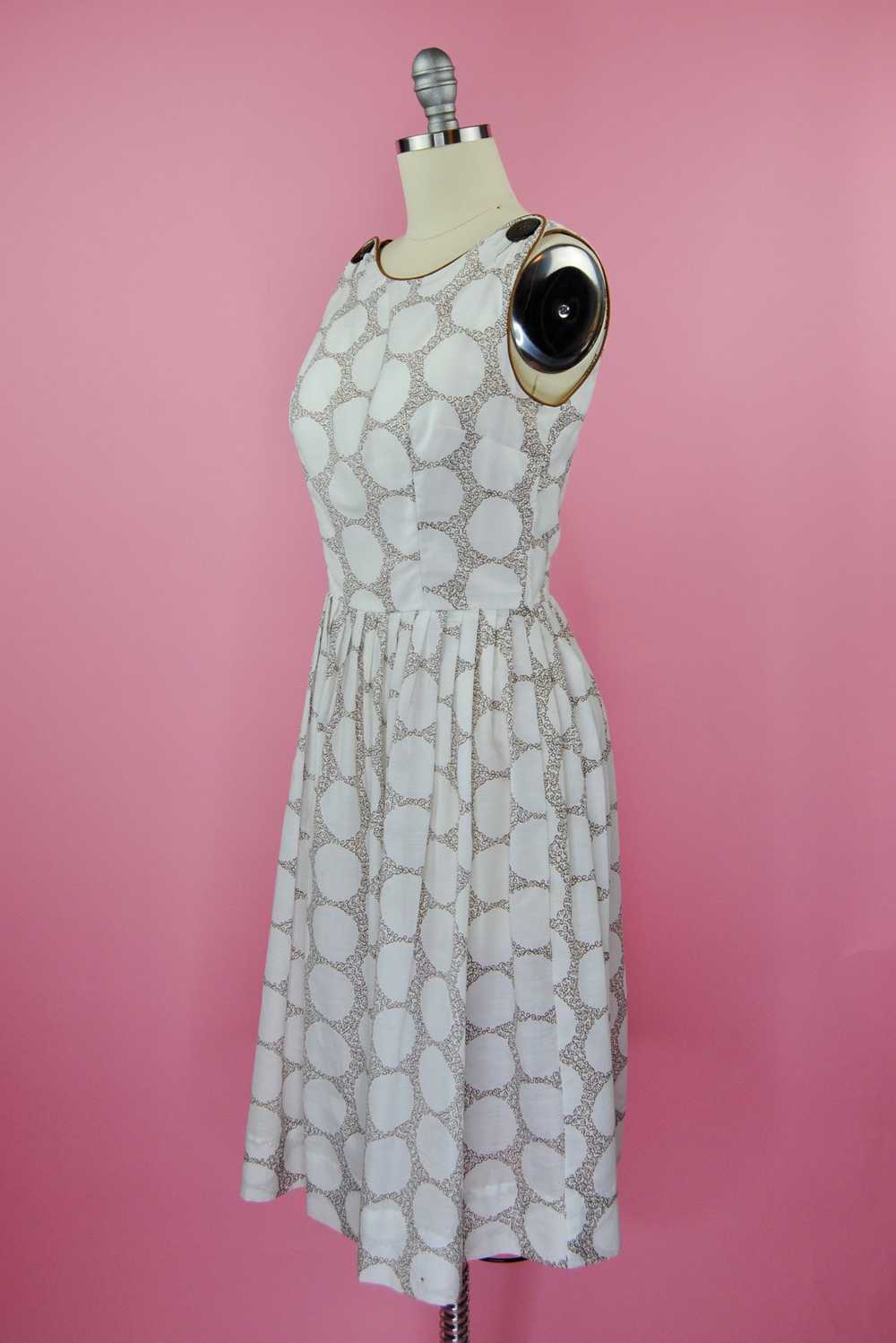 1950s Vintage Betty Barclay Summer Dress - S - image 4