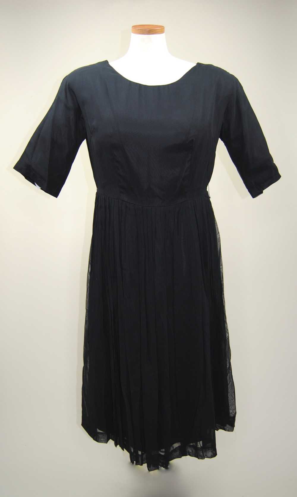 1950s Vintage Black Cocktail Dress by Gloria Swan… - image 2
