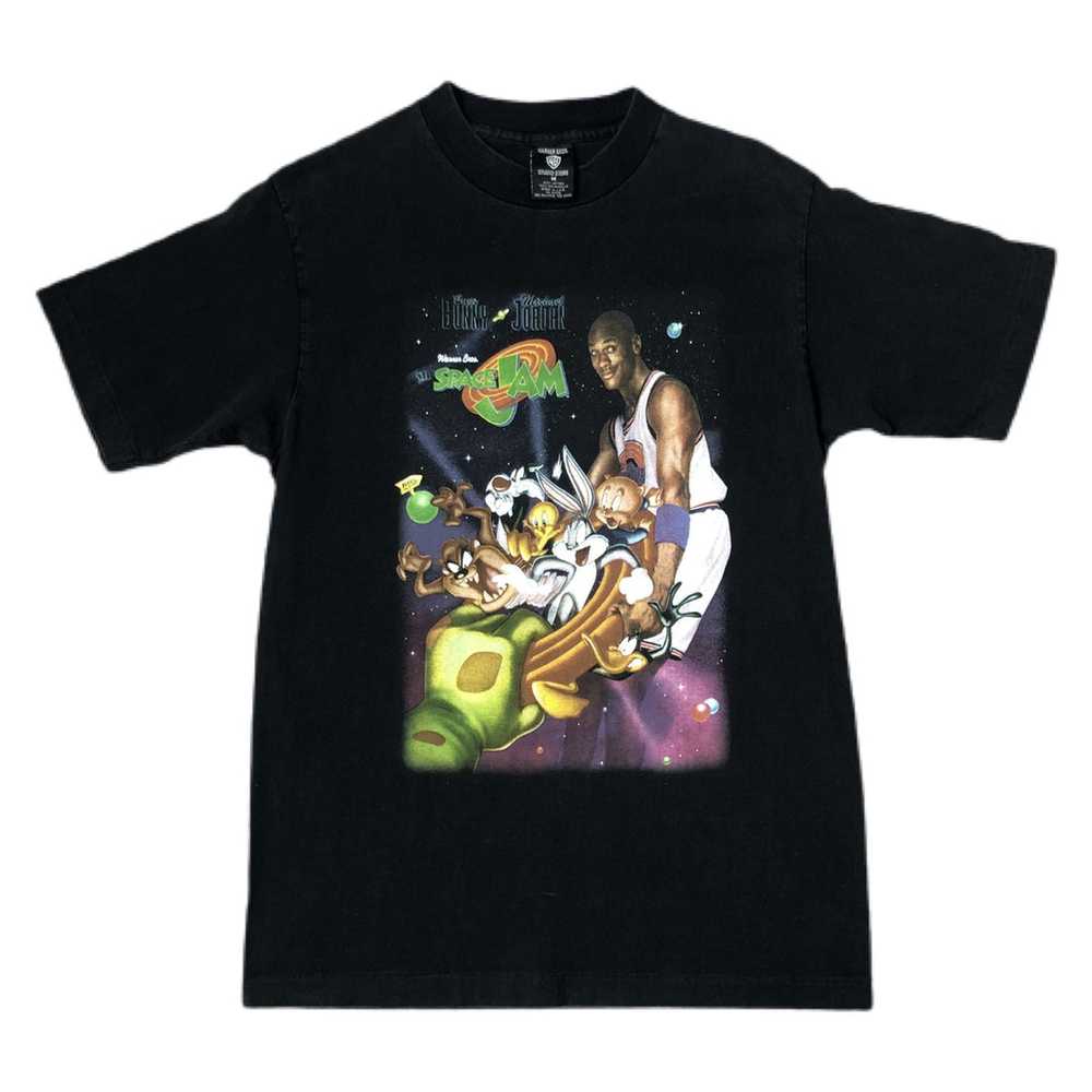 Vintage 1996 Space Jam Movie Cover T-Shirt - image 1