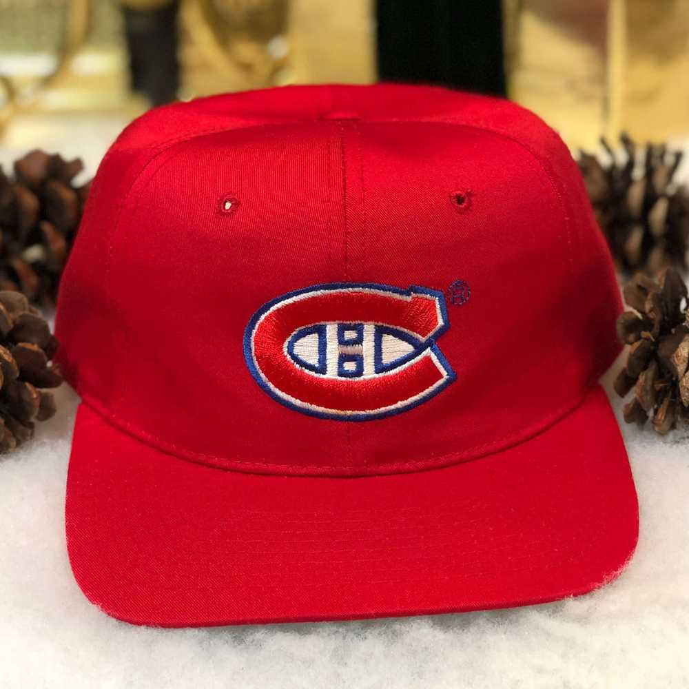 Vintage NHL Montreal Canadiens Starter Twill Snap… - image 1