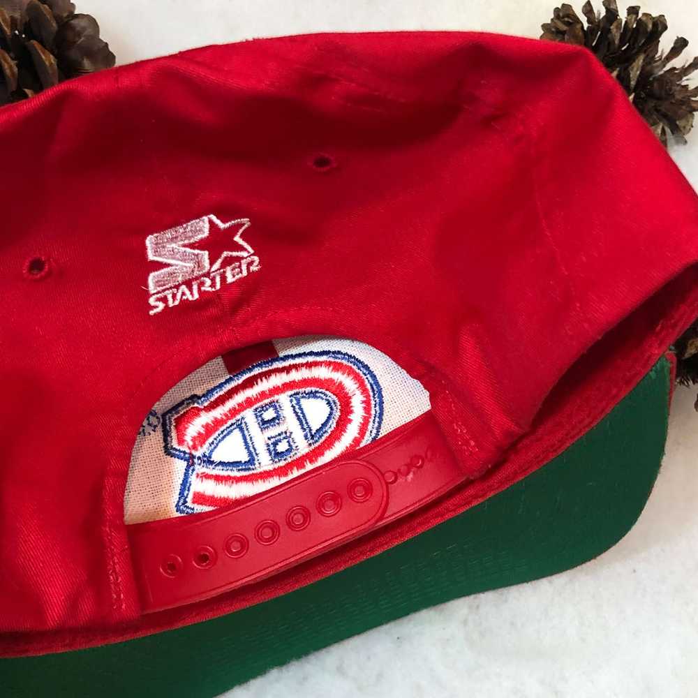 Vintage NHL Montreal Canadiens Starter Twill Snap… - image 2