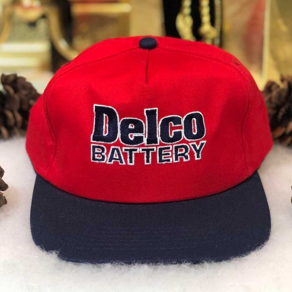 Vintage Deadstock NWOT Delco Battery Twill Snapba… - image 1