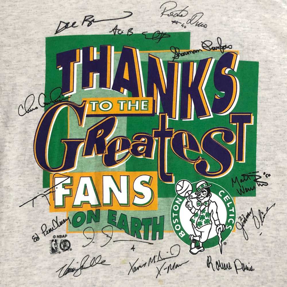 Vintage NBA Boston Celtics "Thanks to the Greates… - image 2