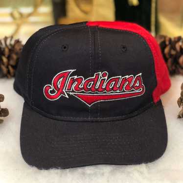 Vintage MLB Cleveland Indians Starter Twill Snapb… - image 1