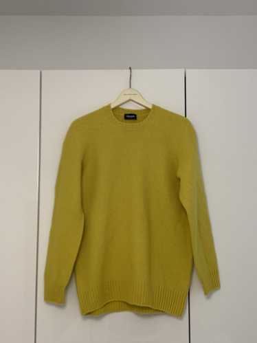 Drumohr Yellow slim felted pullover