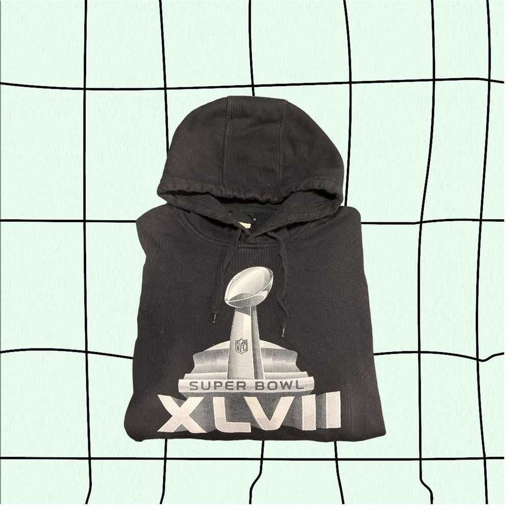 Vintage Style Super Bowl Tshirt Pullover Hoodie Crewneck Sweatshirt  Reprinted Full Color Full Size Gifts For NFL Fans - Bluefink