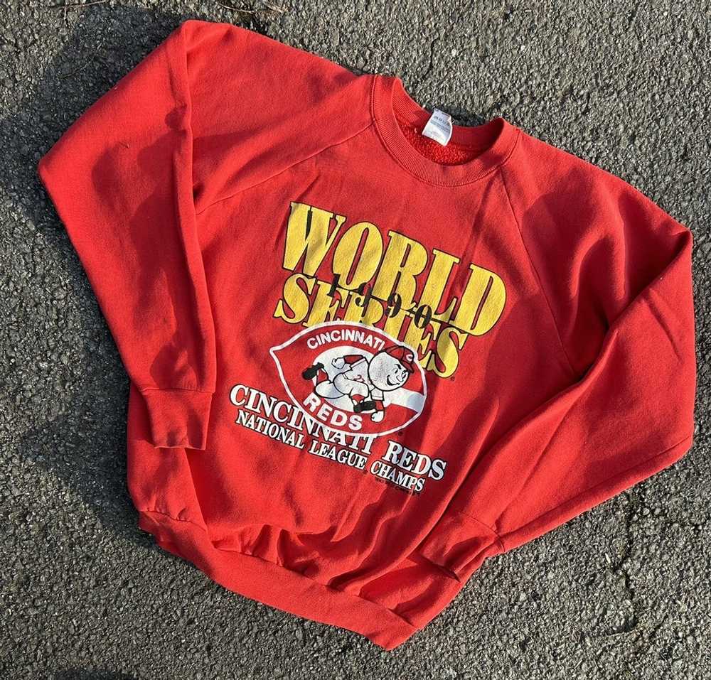 Cincinnati Reds 1990 World Series Champions Sweatshirt - Medium – The  Vintage Store