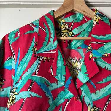 Vintage Vintage 80s cotton hawaiian shirt excelle… - image 1