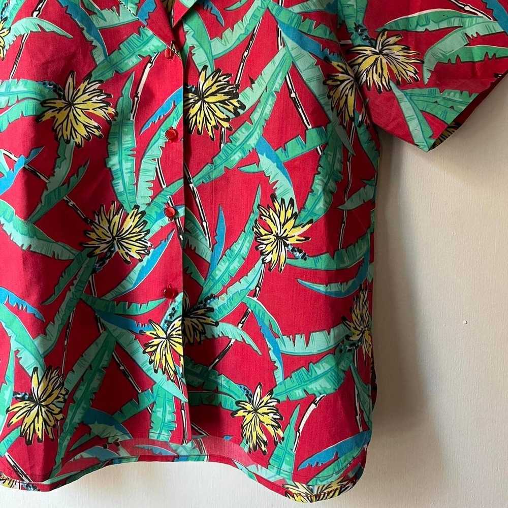 Vintage Vintage 80s cotton hawaiian shirt excelle… - image 2